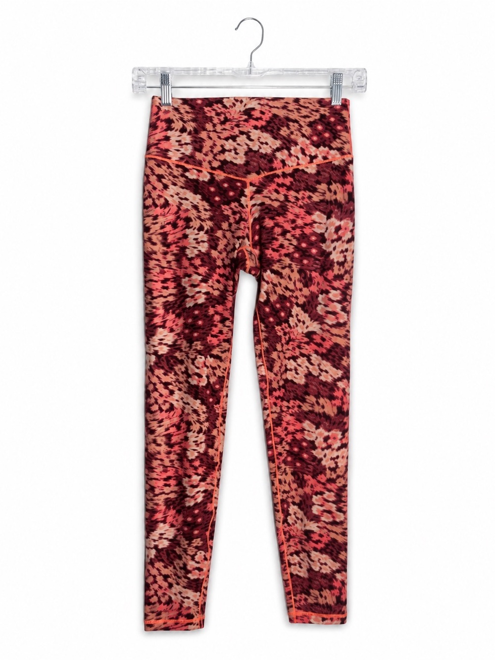Aerie Offline Real Me Xtra Hold Hold Pink Pattern 7/8 Athletic Leggings Small